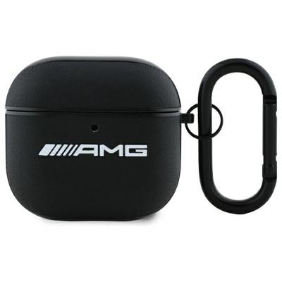 AMG AMA4SLWK AirPods 4 Cover Black/black Leather White Logo
