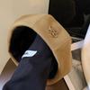 Women S Korean Style Flower Beret Hat Large Head Size Vintage Versatile