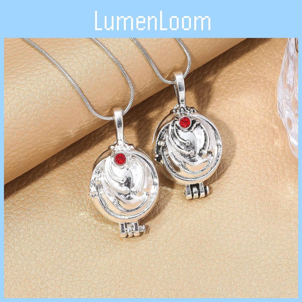 The Vampire Diaries Red Rhinestone Decoration Openable Alloy Necklace Fans For
