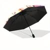 1pc Three Cute Cats Ideas Automatic Folding Umbrella - 3 Folding Design, Vivid Cartoon Pattern, Suitable for Outdoor Activities, A Gift for Fans