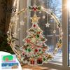 Interactieve Kerstknutselsets voor Ouder en Kind, Nep Diamant Kunst Kerstornament, Doe-het-zelf Kerstman Zonenvanger Kit, Strass Kits voor Volwassenen Kerstkrans