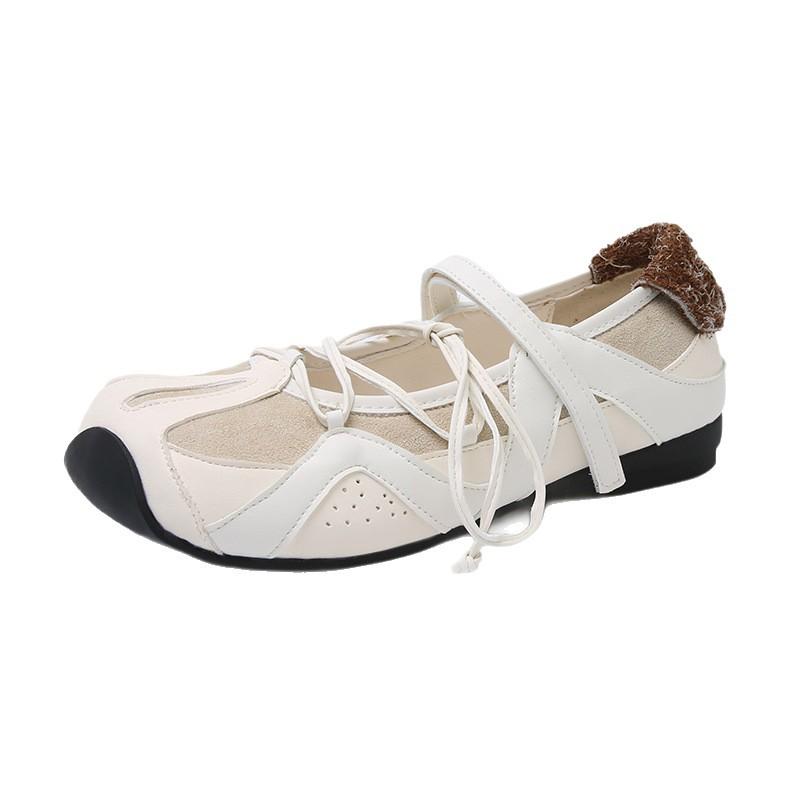 Fashion casual black retro square head shallow mouth flat sole shoes women's 2025 new summer ballet Mary Jane shoes