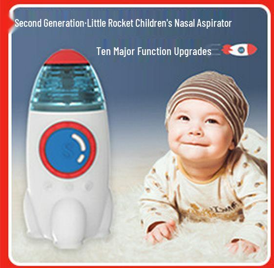 Little Rocket Electric Waterproof Baby Nasal Aspirator: Efficient Congestion and Booger Cleaner for Infants