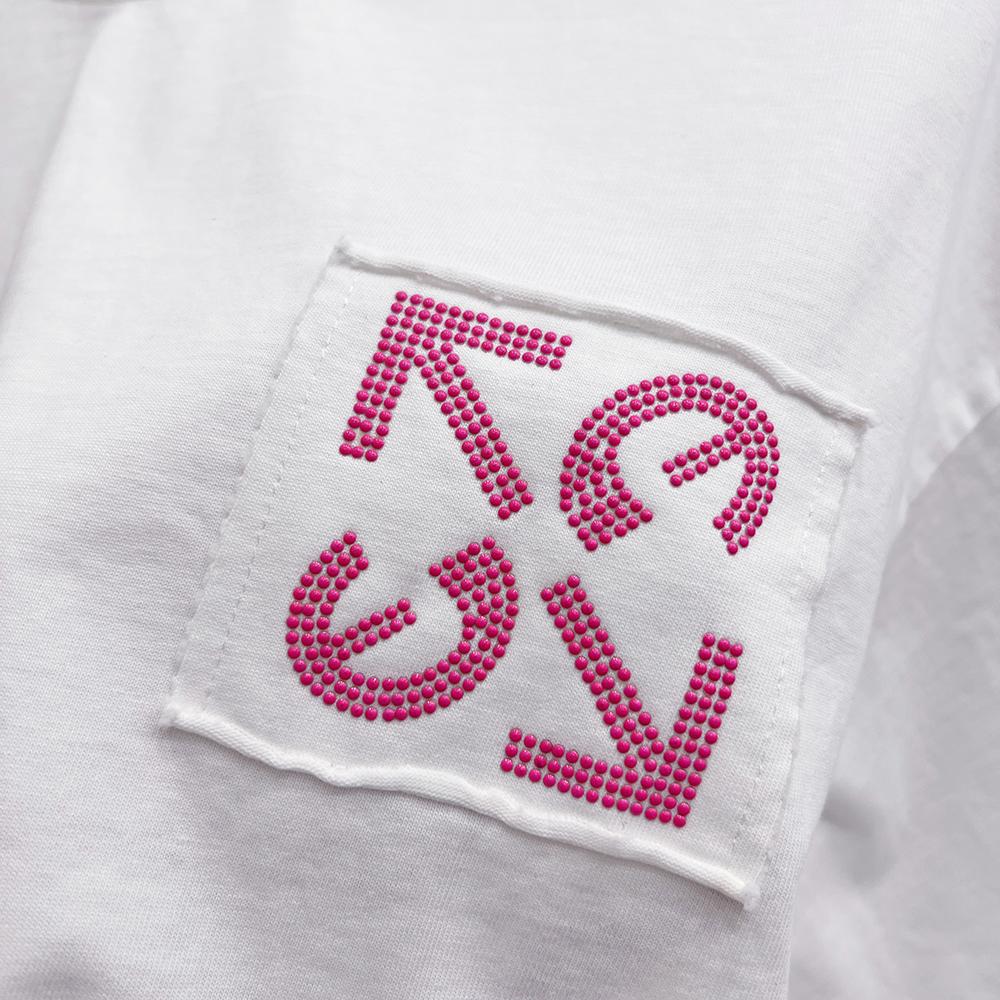 9283 Off-White Summer Men's and Women's Pure Cotton Print Oversized T-shirt Street Wear