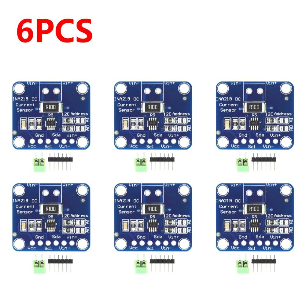10-1PC MCU-219 INA219 Bi-directional Current Sensor Breakout Module I2C Zero Drift Power Monitoring Sensor Module High-precision