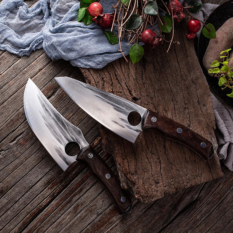 Handmade Forged Kitchen Knife Meat Chopping Cleaver Stainless Steel Chef Knives Boning Fish Butcher Knife