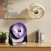 Compact Digital Display Wall-Mounted Desktop Fan with Light for Home, Dorm, or Office