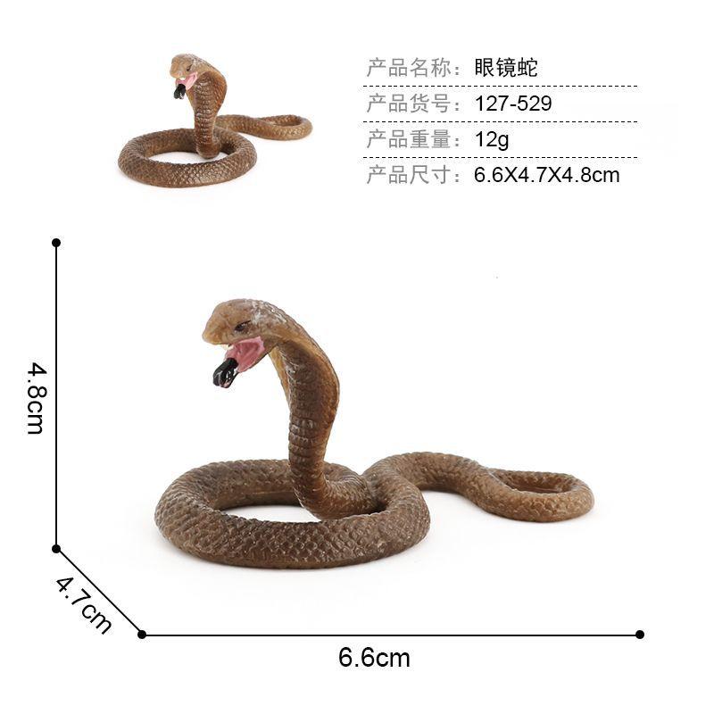 Gruselige realistische Schlangenmodelle für Kinder, Kobra Maisnattern-Figur, Lebendiger Wildpython, Perfektes Streichgeschenk