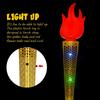 Fun Torch Toy Simulation Plastic Torches Prop Glowing Flame Rod Torches For School Medieval Luau Themed Party Sports Competition
