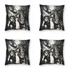 MONSTERS Dracula Pillowcase Soft Polyester Cushion Cover Decoration Spooky Wolfman Frankenstein Throw Pillow Case 45cm 18x18In