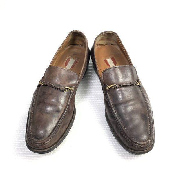 Switzerland Made Vintage/BALLY/Slip-On Shoes/EU9E/27.5cm/Brown/(USED)
