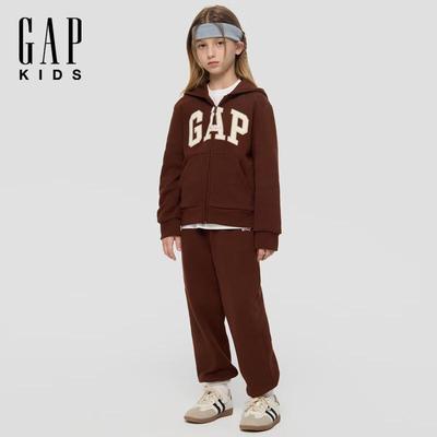 Girls' Embroidered Logo Fleece Cuffed Sweatpants
