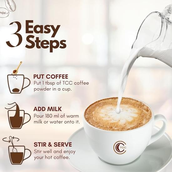 The Coffee Clique | Classic Original - 100g | Premium Instant Coffee | 100% Pure Arabica, No Chicory, No Additives | Serves 50 Rich & Flavorful Cups