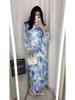 2025 Spring European & American Style Small Floral Chiffon Dress for Women