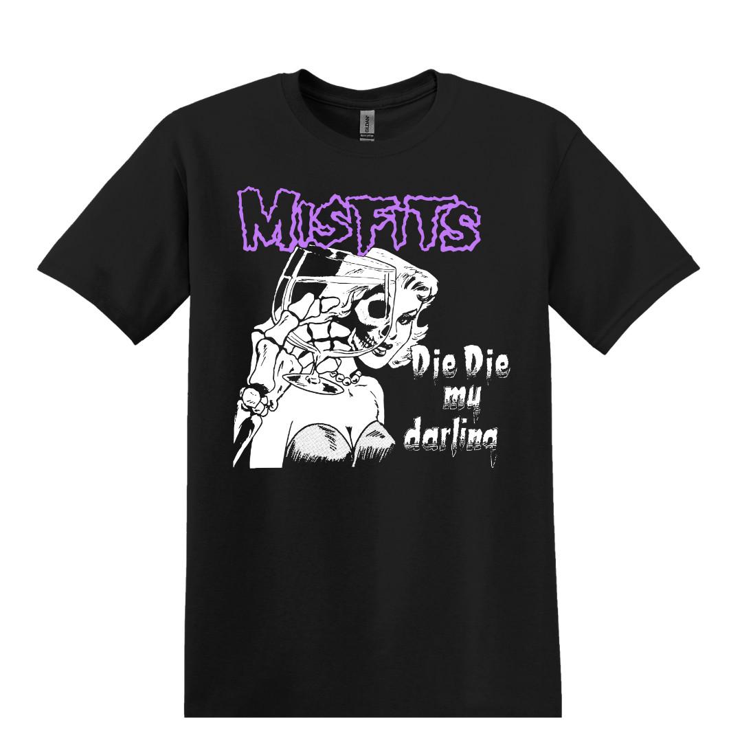 Misfits Die Die My Darling Punk, Rock, Band T-Shirt Black S-3XL L