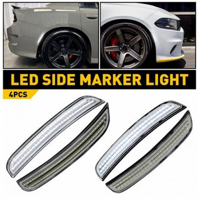 Für Dodge Charger 2015- Frontstoßstange Heck Seitenmarkierungsleuchten Weiß LED