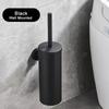 Stainless Steel Toilet Brush with Base No Drill Bathroom Cleaning Tool Toilet Brush Set  Bathroom