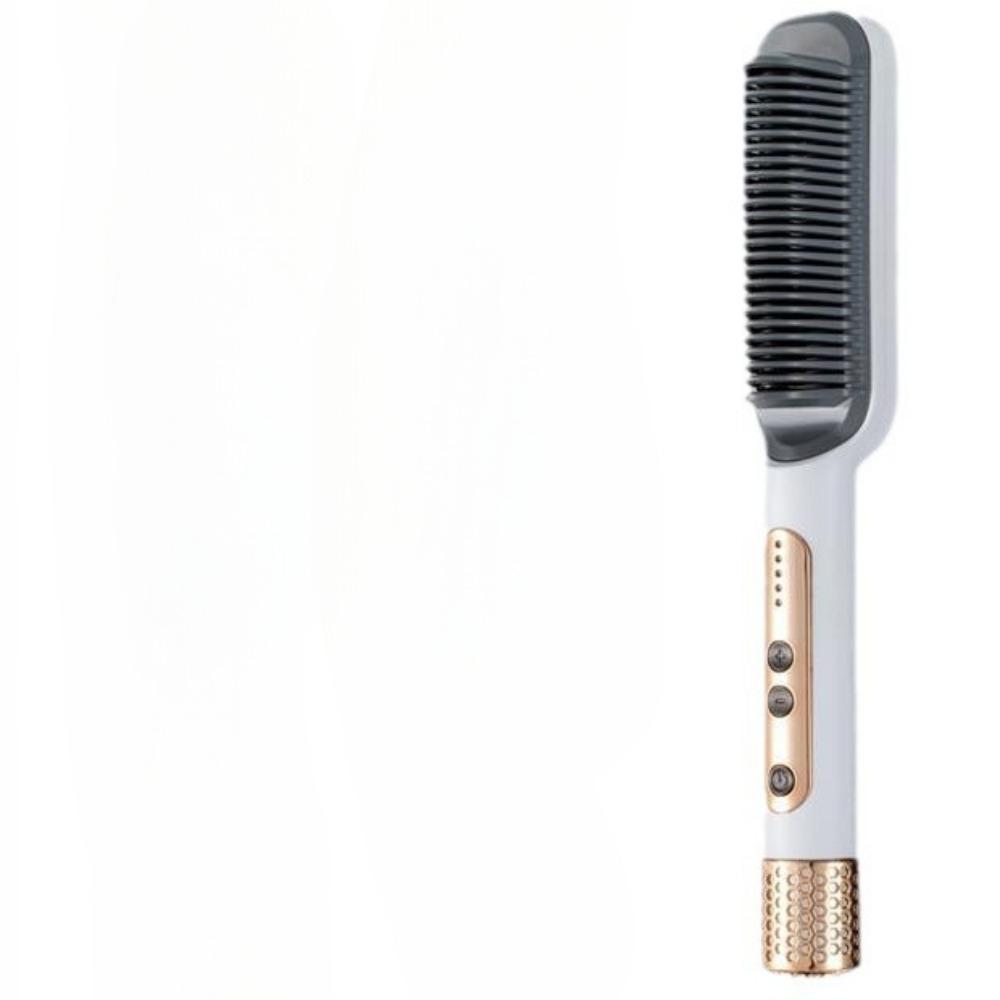 Electric Heating Comb with Rotating Tail Straightener Hair Straightener Negative Ion Quick Heating Adjustable
