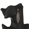 Personalized Jewelry Tassel Shiny Colorful Earrings Women's Long Slimming Drop Earrings