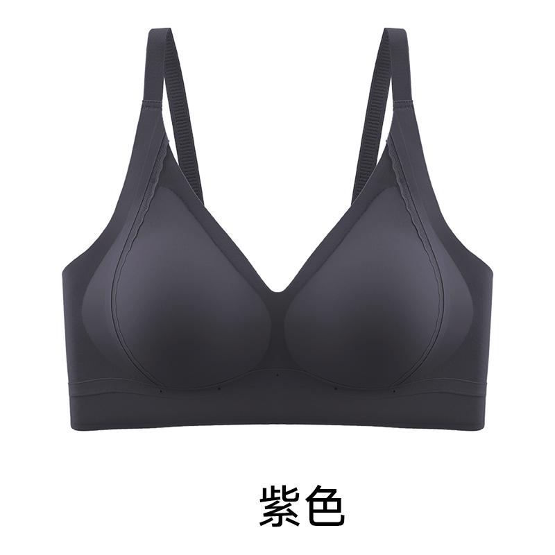 Soft support seamless bra with small chest, gathered and lifted to prevent sagging, without steel rings, comfortable and beautiful back underwear