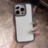 Luxury Glitter Sequins Diamond Case For iPhone 11 12 13 14 15 16 Pro Max Plus Sparkle Rhinestone Shockprook Hybrid Bumper Cover