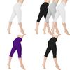 Stylowe damskie spodnie capri 3/4 z niskim stanem do jogi dla bezwysiłkowego stylu fitness i komfortu