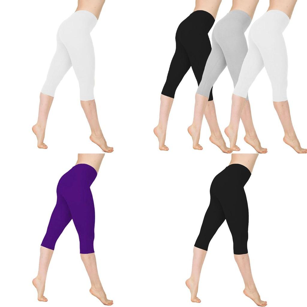 Stylowe damskie spodnie capri 3/4 z niskim stanem do jogi dla bezwysiłkowego stylu fitness i komfortu