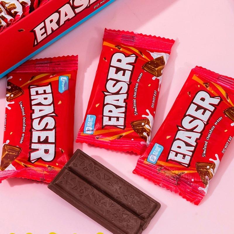 Cartoon Chocolate Design Eraser Eraser Student Painting Writing Pencil Eraser Stationery School Office Supplies