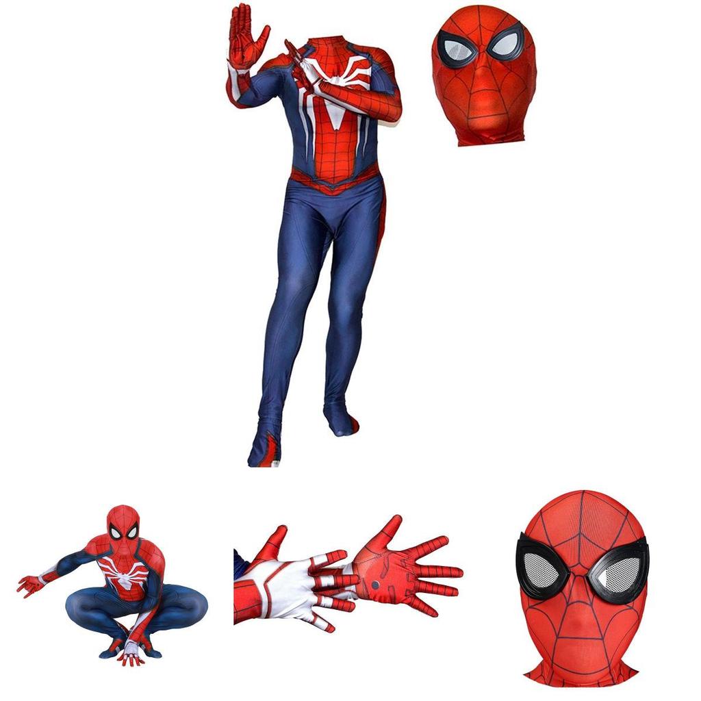 Ps4 Insomniac Spider-man Cosplay Kostüm 3D Druck Erwachsener Kinder Spidey Zentai Anzug Mit Exquisiter Verarbeitung Und Atmungsaktivem Lycra Material
