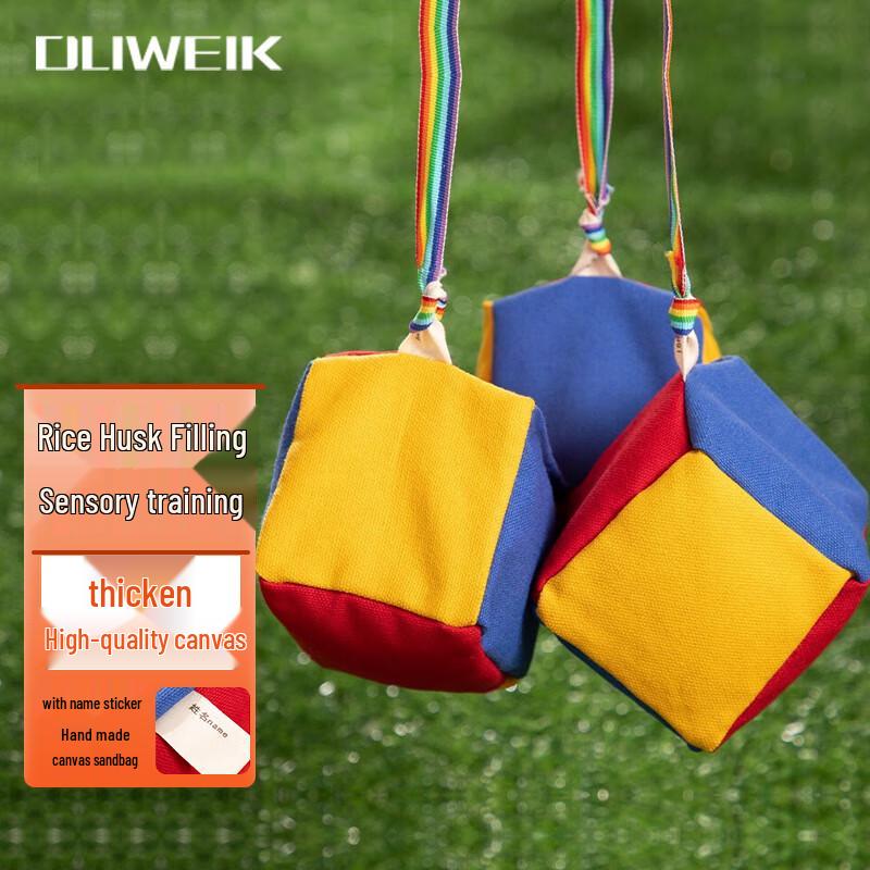 Dewick Kids Durable Canvas Sandbags for Throwing Games