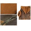 Fashion Thickened Dog Leather Jacket Coat Warm Windproof Dog Motorcycle Jacket Velvet Winter Pet Clothes for Dogs Puppy Cats