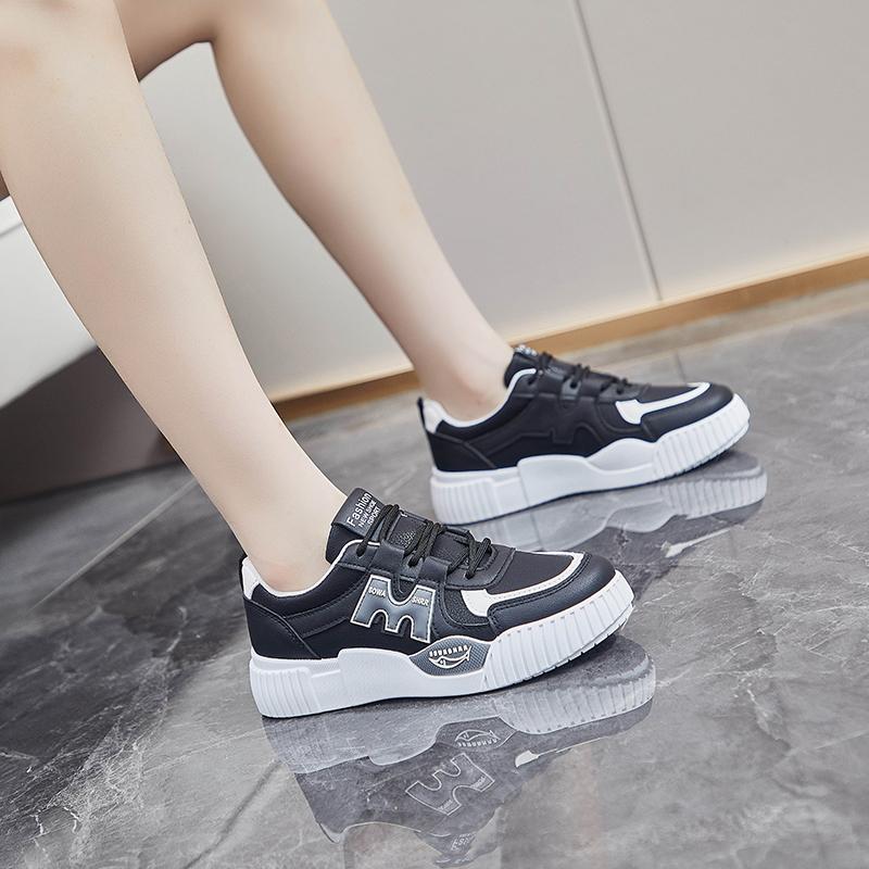 CRLAYDK 2024 Fall New Women Fashion Sneakers Comfortable Casual Skateboarding Walking Shoes Lace Up Shopping Tennis for Lady