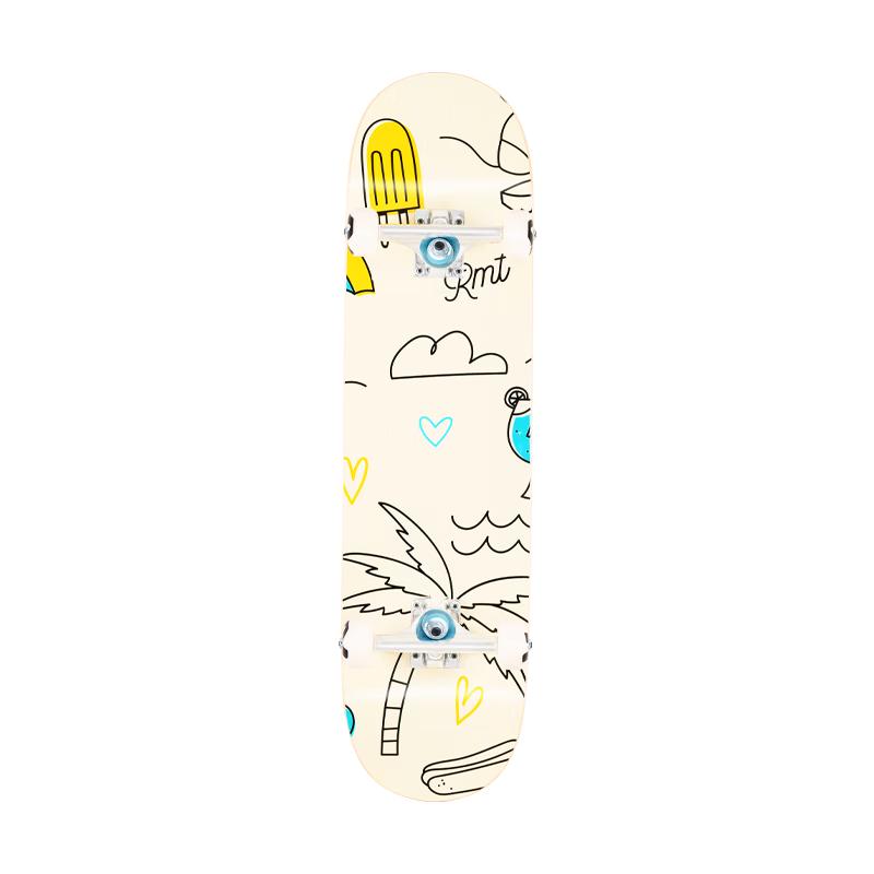 RMT Pro Double Kick Skateboard 8.0 inch