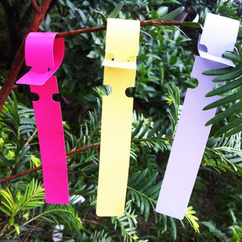 100Pcs Garden Plant Pot Stake Tied Tag Court Lawn Seed Labels Flower Yard Court Plant Labels Decor