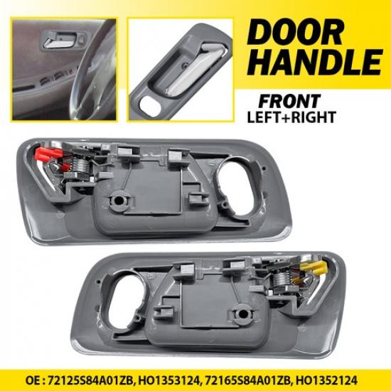 

Front ide Door Handle Set For 2000 Accord Honda Gray 2002 SE Left+Right 2PC
