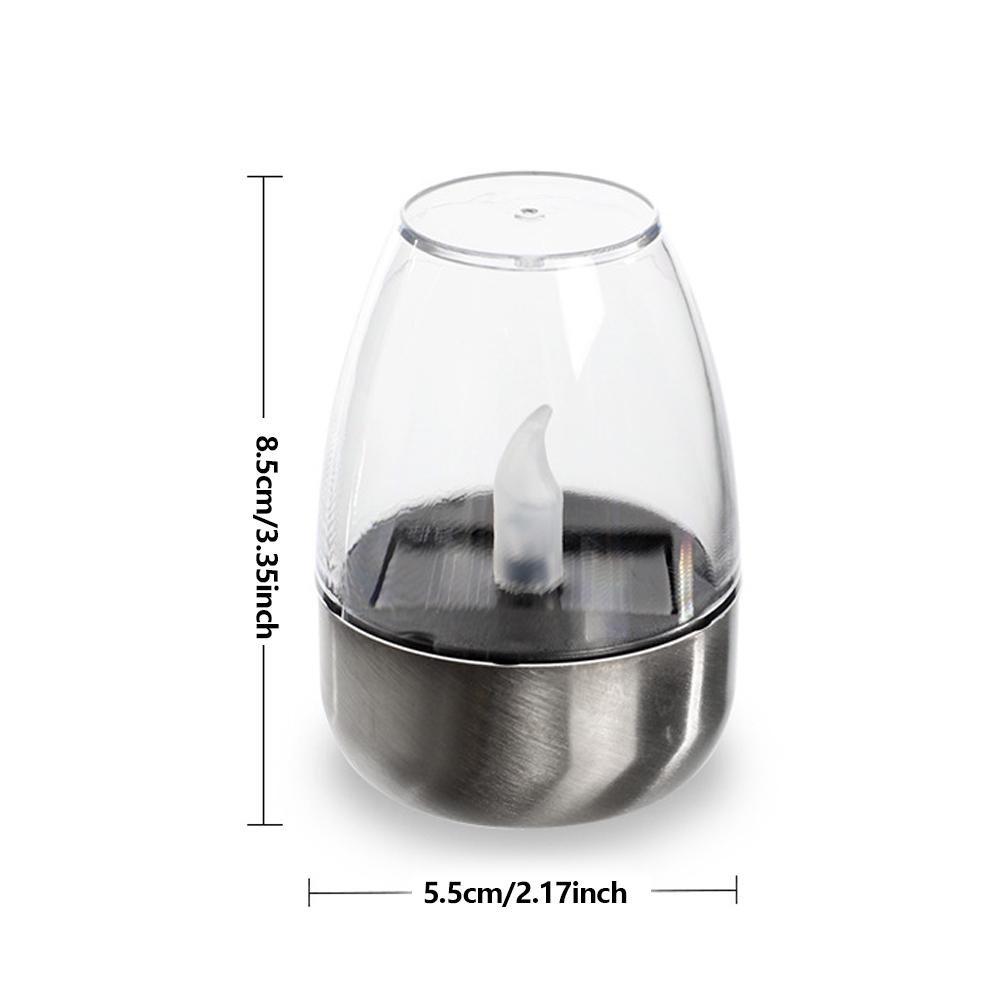 LED Solar Candles Light Flameless Rechargeable Night Light for Wedding Party Garden Decor Outdoor Waterproof Solar Candles Lamp