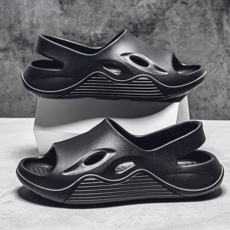 Fashion Soft Sole Slippers Men SummerNon-Slip Beach Man Comfortable Thick Bottom Platform Sandals Casual EVA Lightweight Walking Beach