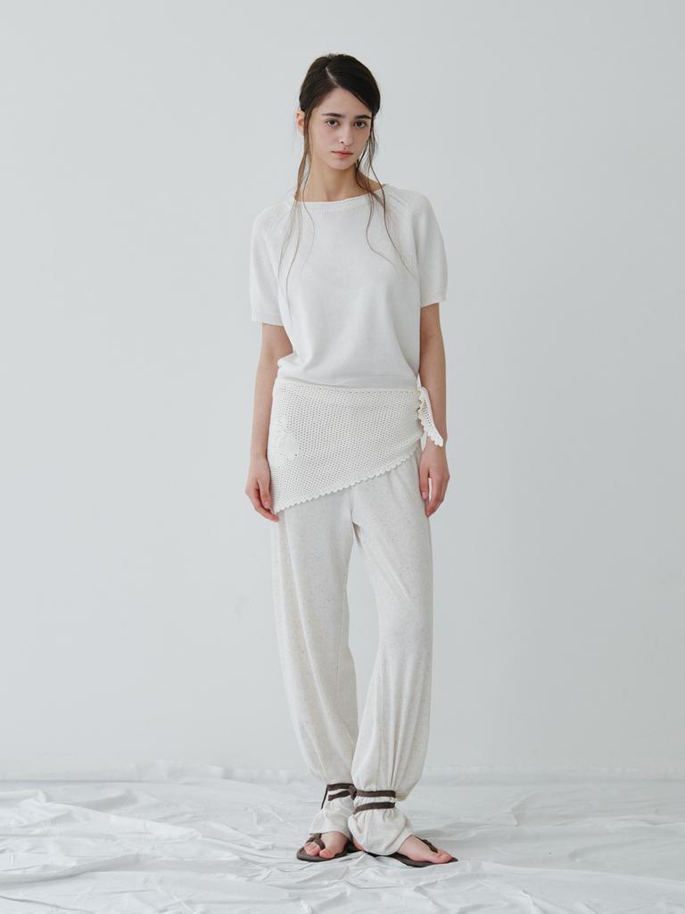 Reply Cotton Half Round Knit TopOff White