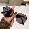 High-value round-frame sunglasses, UV-proof sunshades for men and women, European and American trend driving polarized sunglasses