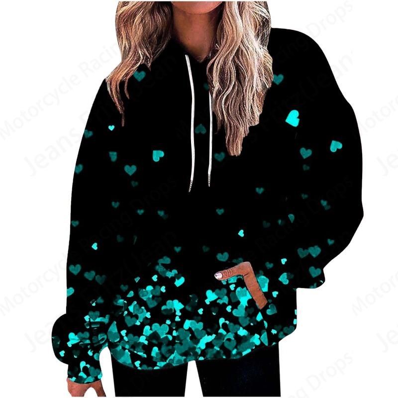Damen Casual Mode Rundhals Pullover Sweatshirt Western Ethno Stil Retro Bedruckte Sweatshirts Kapuzenpullover
