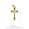 Non Tarnish 14k 18k Gold Plated 316L Stainless Steel Pendant Christian Cross Charms for Necklace Bracelet Jewelry Making