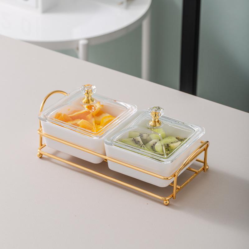 Ktv Clubhouse Fruit Plate Melamine Bar Muscle Foot Four Or Six Gongge Snack Plate Grid Barbecue Cold Vegetables Snack Plate Plate Plate