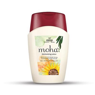 Moha: drėkinamasis kūno losjonas su alaviju ir migdolais (200 ml), Moha drėkinamasis losjonas,