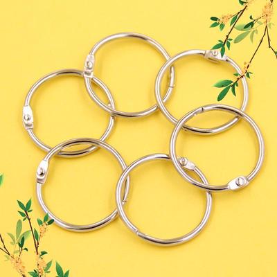 Iron Loose-Leaf Binding Rings, 100-Pack: Durable Card, Book, and Coil Rings
