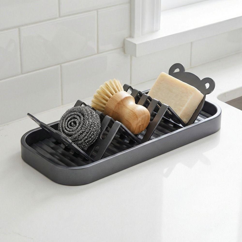 Úspora místa Držák na mýdlo a houbičku Odnímatelný talířek na mýdlo Podložka pod dřez na odkapávání Krabička na mýdlo Pro domácí použití