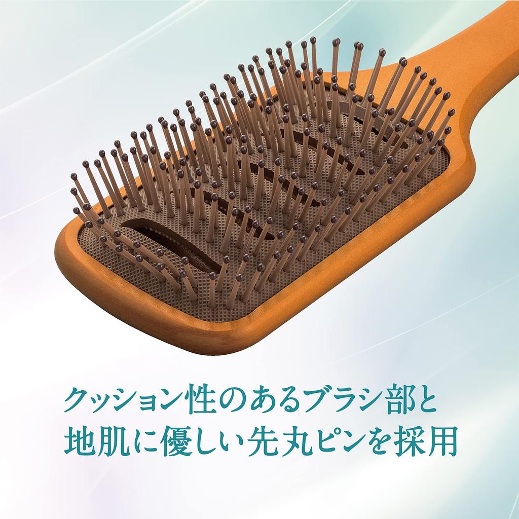 Kai Corporation KAI Hair Brush, Airy Paddle Brush, Cushion Brush, Dry, KQ3177