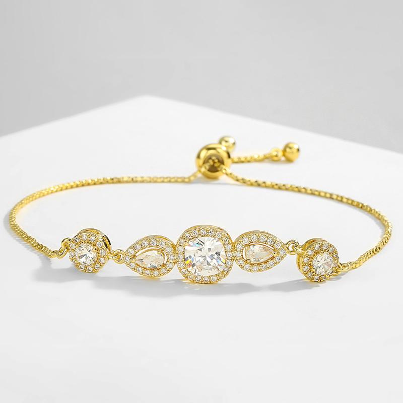 Sweet And Romantic Multi-element Cubic Zirconia Bracelet Suitable For Women To Wear And Match For Summer Travel