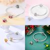 Charms Kupferrosa Katze Eule Tier Herz Zirkonia Charm Perlen Passen Original Armbänder Feiner DIY Schmuck