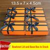 Luxury Gift Box - Small Orange Keychain/Lipstick Box with Bow