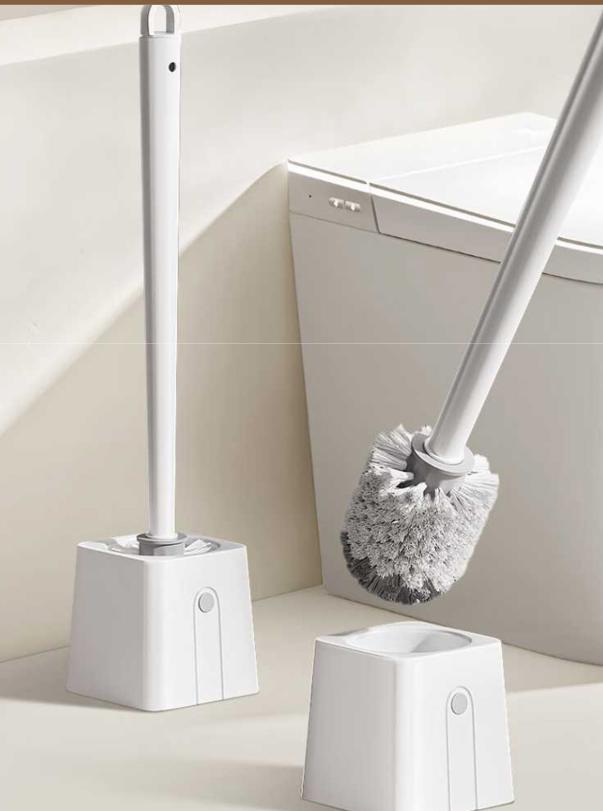 Curling Toilet Brush with No Dead Angles, Home Wall-Mounted Cleaning Brush Smart Home Improvement>>Smart Houseware